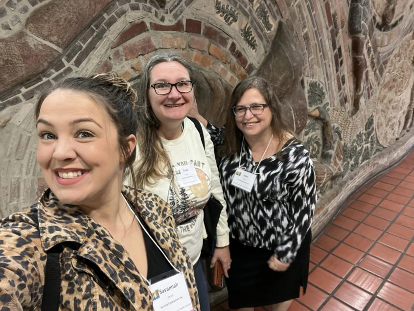Savannah Jones, Tomi Bond, and Jane Maritz at the 2022 NW Conference on Disability Services